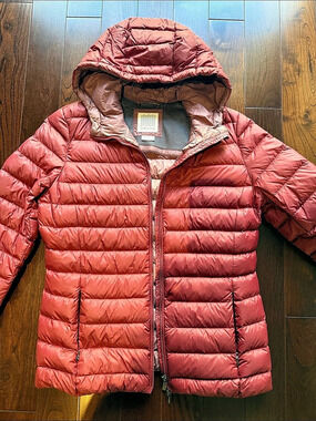 Geox Respira Performance packable Down Puffer Jacket in Red Size 10